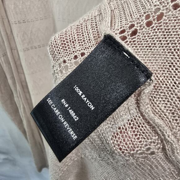 Torrid Cardigan Womens 1 2 1X 2X Brown Tan Sweater Vest Open Front Wrap Cover Up - Picture 9 of 13